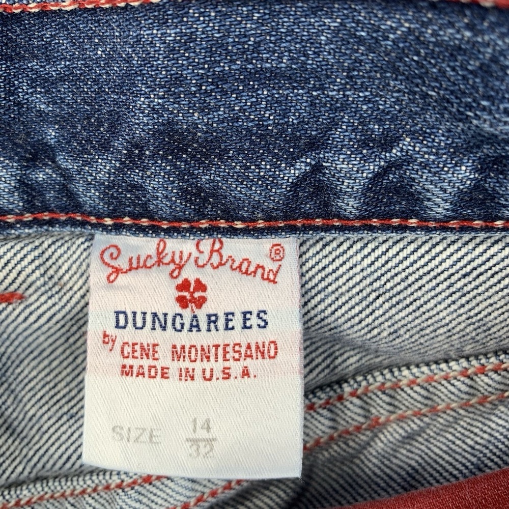 Lucky Brand Jeans Women 14/32 Blue Low Rise Bootleg Button Fly 159 Made in USA - Picture 9 of 10
